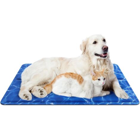 Tapis Rafraichissant Chien 81 × 96 cm, Tapis Refroidissement Chien Non Toxique - Reste Froid Plus Longtemps, Tapis Fraicheur Chien Chat Plus Durable - Résistant Aux Rayures (1/5)