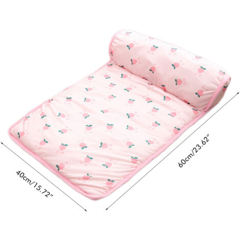 Tapis Rafraichissant Chat, 60x40CM Tapis Rafraichissant Chien Tapis pour Chien Rafraichissant avec Oreiller, Auto Refroidissant Tapis Fraicheur pour Animaux Domestiques Reste Froid Plus Longtemps