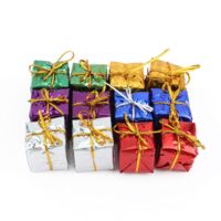 Jeffergarden 12Pcs Multi Color Christmas Gift Box Party Ornements Xmas Tree Hanging Decor