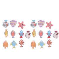 Jeffergarden :2 Sets Nonslip Bathtub Stickers Matte Colorful Fish Self Adhesive Waterproof Mouldproof Safe for Baby Shower