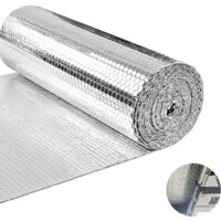 Rouleau bulle 0,6×3m film isolant aluminium ignifuge B2 barrière radiative isolation fenêtre toit protection solaire résistance humidité