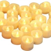 24 bougies LED avec lumière vacillante pour les demandes en mariage, les anniversaires, les festivals, les mariages avec des bougies électriques