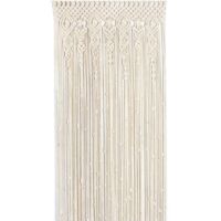 Rideau bohème fait main 90x180 cm - Décoration artisanale pour portes et fenêtres, style ethnique chic