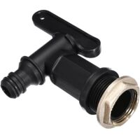 Robinet de citerne d'eau 3/4, connecteur plastique pour jardin et réservoir d'eau – étanchéité renforcée