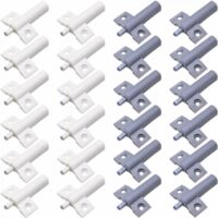 Cuisine Amortisseur Porte,24Pcs Amortisseur de Porte de Meuble Tampons de Porte Cuisine Amortisseur Plastique Porte Haute Recyclable Haute Résistance Réduisezle Bruit pour le Bureau Armoires,