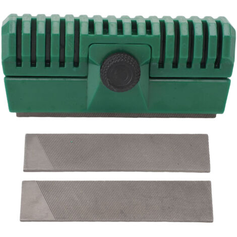 Kit d'outils pour affûter les guides-chaînes de tronçonneuses Outil de réparation pour guides-chaînes en acier ABS pour l'entretien (1/5)