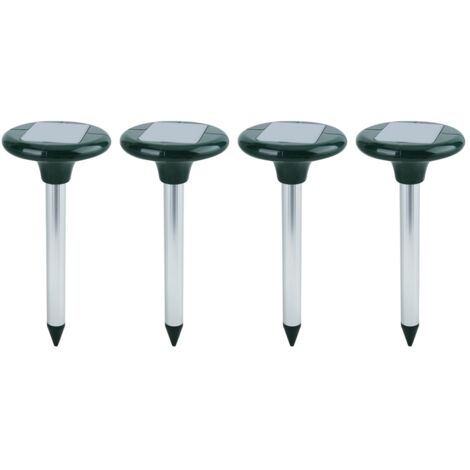 Lot de 4 répulsifs ultrasoniques à énergie solaire pour souris, taupes et rongeurs, États-Unis (1/5)
