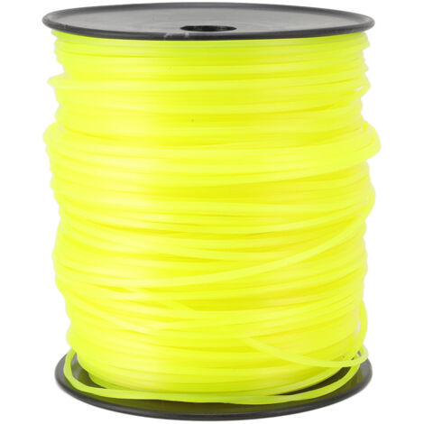 Fil de coupe 3 mm Fil de coupe carré Fil de coupe pour tondeuse à gazon pour Husqvarna Jaune 270 m/885,8 ft (1/5)