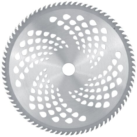 Lame de coupe en acier allié 80T, diamètre 255 mm, avec trous, pour débroussailleuse (1/5)
