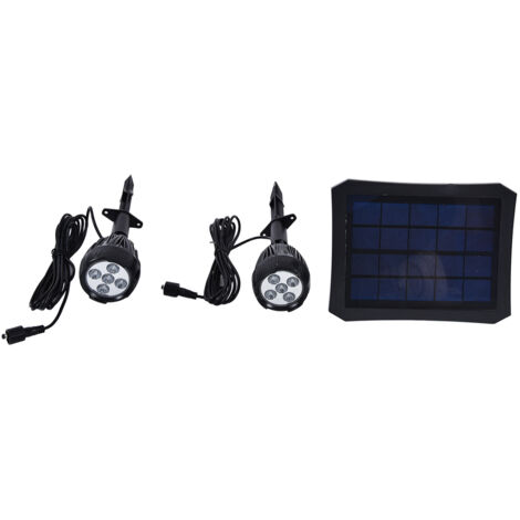 Lampes solaires d'extérieur, conception entièrement fermée, économie d'énergie, fonctionnement simple, spots d'extérieur. (1/5)