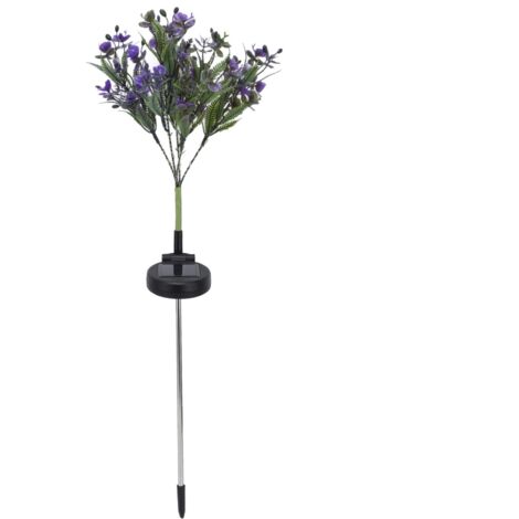 Lampe solaire Phalaenopsis à chargement automatique, pratique, longue durée de vie de la batterie, source lumineuse stable, 30 LED, lampe de pelouse pour jardin (1/5)
