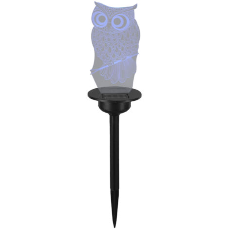 Lampe cœur étanche 3D à double panneau solaire Lampe solaire de jardin pour routes Night Owl (1/5)