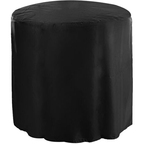 Housse de protection pour meubles de jardin d'extérieur, imperméable et anti-poussière, en tissu Oxford (noir) (1/5)
