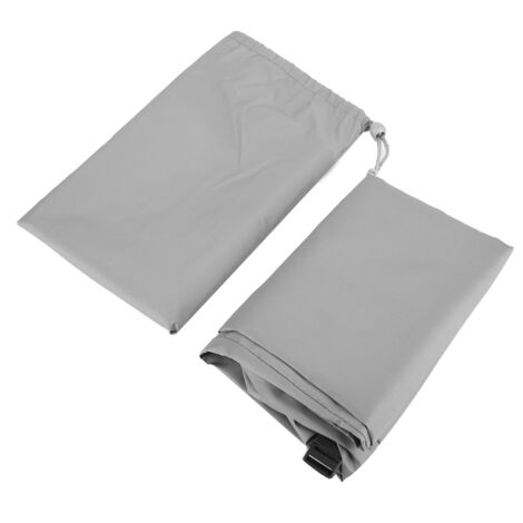 Housse de protection pour patio en tissu Oxford, résistante aux rayons du soleil et à la poussière (grise) (1/5)