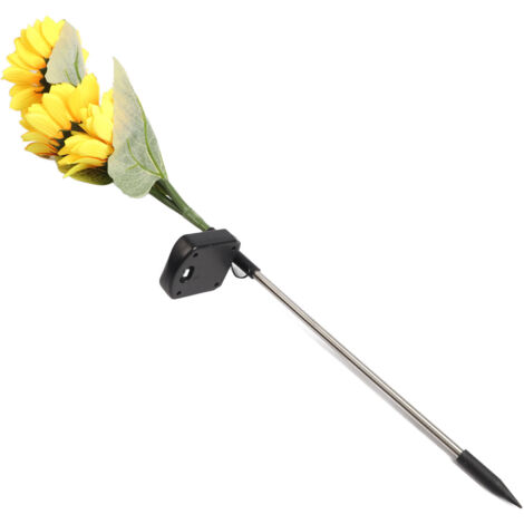 Lampes solaires Sunflower à économie d'énergie automatique, IP65 étanche, LED rechargeable, contrôle par interrupteur inductif, lampes décoratives (1/5)