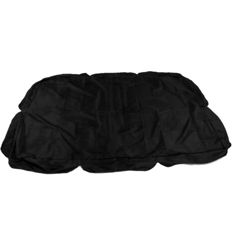 Auvent pour balançoire d'extérieur, tissu Oxford enduit argenté, housse imperméable pour chaise à bascule, accessoire pare-soleil pour jardin, noir (1/5)