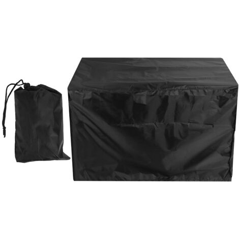 Housse pour niche à chien, anti-moustiques et anti-poussière, en tissu Oxford, pour niche extérieure (noire, L : 106 cm) (1/5)