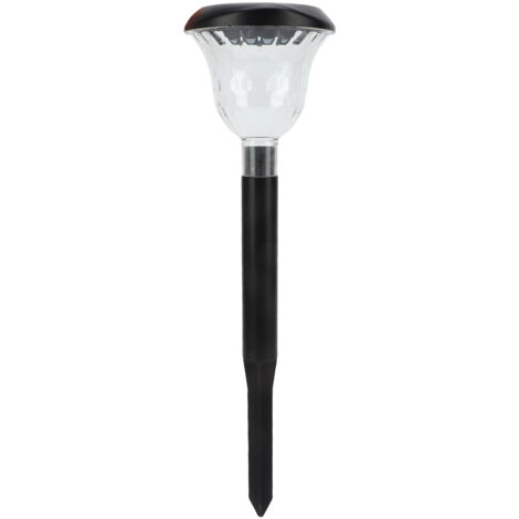 Lampadaire solaire pour allée en silicium polycristallin ABS étanche 600 mAh deux modes outil d'éclairage extérieur pour cour pelouse passage (1/5)