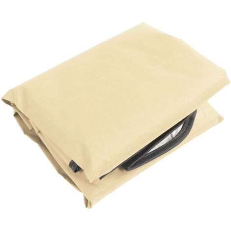 Auvent pour balancelle 210D Oxford enduit argenté Imperméable et résistant aux UV pour chaise de jardin extérieure 142 x 120 x 18 cm Beige (1/5)