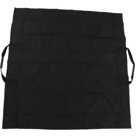 Sac à feuilles de jardinage 2 en 1 Tapis pour feuilles mortes de jardin Sac de rangement pour feuilles mortes d'extérieur Noir (1/5)