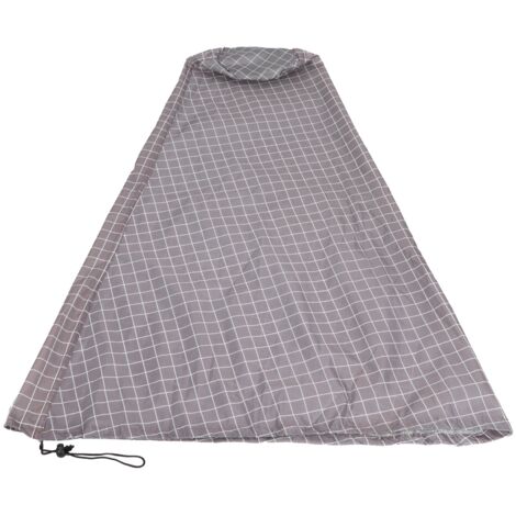Housse imperméable pour poêle Chiminea, housse anti-poussière pour chauffage d'extérieur, jardin, cour arrière Grid 122 x 21 x 61 cm (1/5)