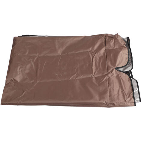 Toile de protection de remplacement pour balancelle, en tissu Oxford enduit argenté, imperméable, pour balancelle d'extérieur, balcon, jardin, marron (1/5)