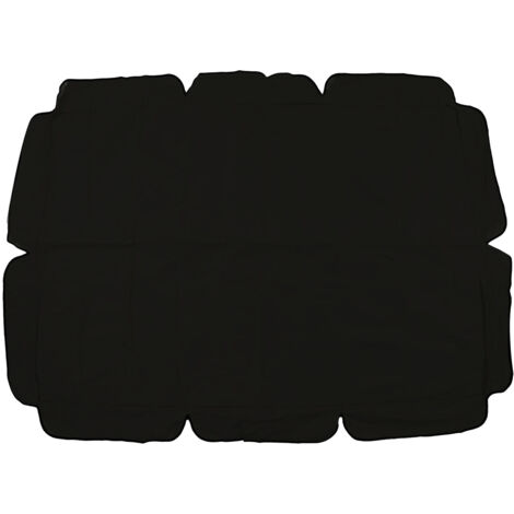 Auvent imperméable pour balançoire d'extérieur Remplacement 420D Tissu Oxford enduit argenté Auvent pour chaise à bascule pour jardin d'extérieur Patio Noir (1/5)