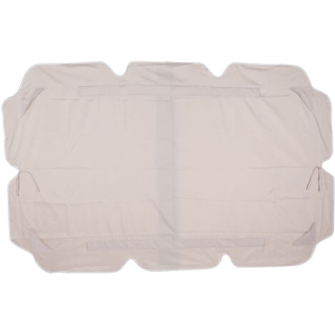 Housse imperméable pour balancelle d'extérieur Patio, toit en tissu Oxford 300D, pare-soleil (beige) (1/5)