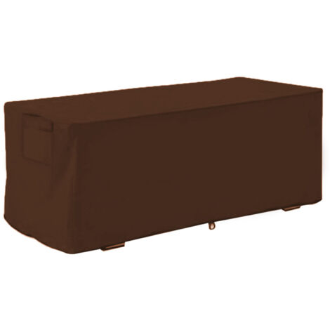 Housses imperméables et robustes Housse de protection pour coffre de rangement extérieur Housse pour bancs de rangement (Café) (1/5)