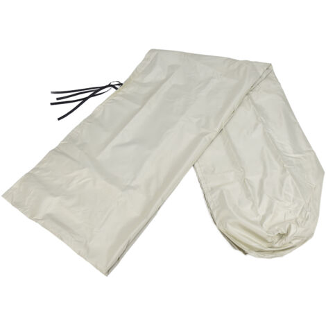 Housse télescopique pour auvent d'extérieur Housse anti-poussière Tissu Oxford 210D Imperméable Pare-soleil Auvent Housse de protection Beige 366 x 30,5 x 21,6 cm / 144,1 x 12,0 x 8,5 pouces (1/5)
