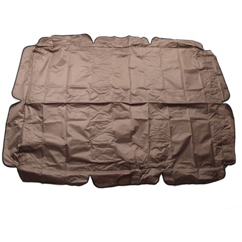 Remplacement de taud imperméable pour balancelle d'extérieur en tissu Oxford 420D argenté pour balancelle de jardin d'extérieur, café (1/5)