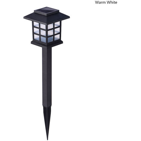 2 lampes solaires LED, lanternes, jardin, arrière-cour, décor extérieur, blanc chaud (1/5)
