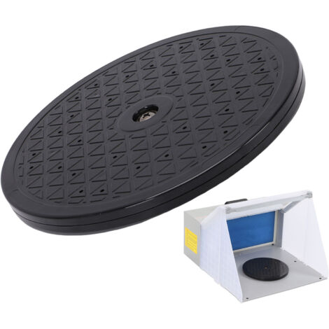 Plateau tournant à 360° pour aérographe, support de modèle de 19 cm de diamètre, accessoires pour cabine de loisirs créatifs, peinture au pistolet, sculpture, décoration de gâteaux HS-E13