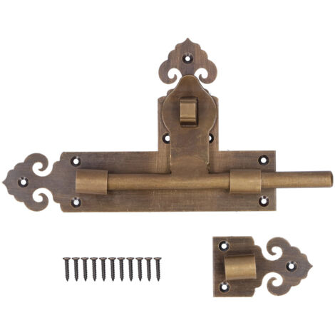 Verrou de porte de style chinois antique, loquet de porte, quincaillerie pour la rénovation domiciliaire (1/5)