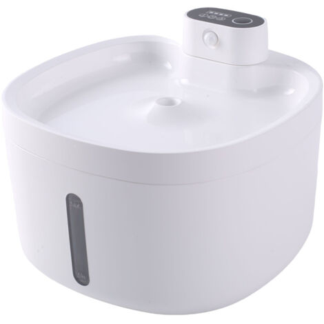 Fontaine à eau automatique sans fil pour chiens et chats, grande capacité (2,6 L), avec 3 modes de filtration, 5 étapes de filtration et pompe silencieuse. (1/5)