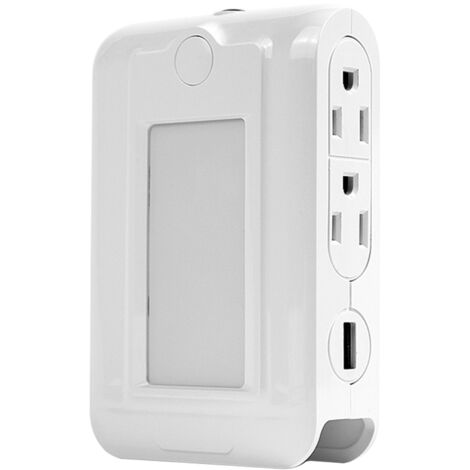 Prise de charge murale pour téléphone à 5 trous avec sortie 5V 2,1A/3,1A et lumière LED /60HZ(2,1A) (1/5)