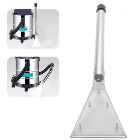 Accessoire d'extraction transparent pour tête d'aspirateur de nettoyage de tapis et d'esthétique automobile avec tube en acier inoxydable pour aspirateurs eau et poussière de 32 mm et 35 mm de diamètr (1/5)