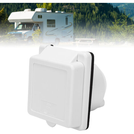 Boîtier d'entrée d'alimentation 30 A pour VR, boîtier en PVC, broches en laiton, boîtier d'entrée pour générateur 30 A pour caravanes, remorques et bateaux, NEMA L5-30P (1/5)