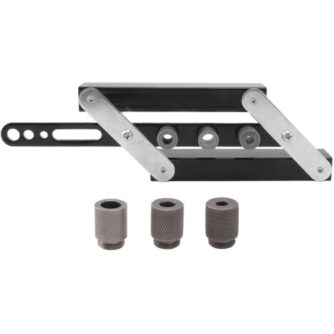 Gabarit de perçage autocentrant pour poinçonnage, guide de perçage réglable, kit d'outils de menuiserie à monter soi-même (1/5)