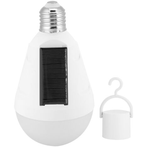 Ampoule LED solaire rechargeable 12 W AC86-265 V, lampe de jardin, de camping et d'urgence (1/5)