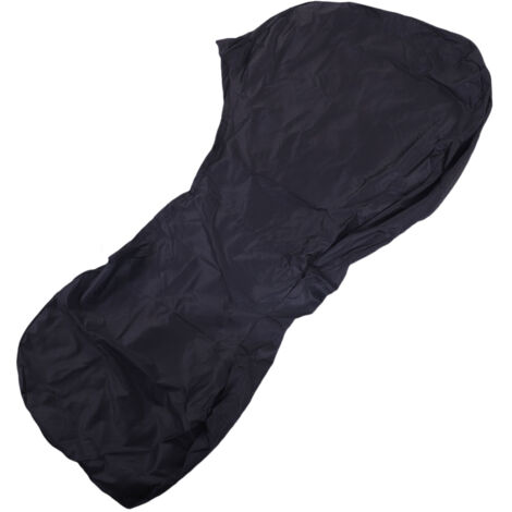 Housse intégrale pour moteur hors-bord, imperméable, résistante et inaltérable, en tissu Oxford 600D noir, pour moteurs de 100 à 140 CV. (1/4)
