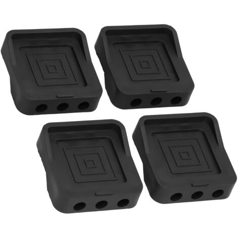 Lot de 4 patins en caoutchouc anti-vibrations pour surélever un appareil électroménager (machine à laver, table, meuble). (1/5)