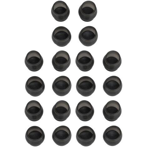 Lot de 20 embouts de protection pour pieds de chaises, chaises et tabourets, en TPR. (1/5)