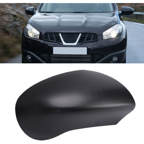 Coque de rétroviseur extérieur noire élégante pour Qashqai J10 2007–2013, côté passager : 96373JD000