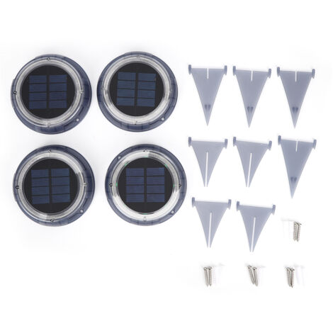 4 pièces, lampes solaires LED 4 couleurs pour pelouses, lampes décoratives pour jardins, fêtes sur la plage, maisons (1/5)