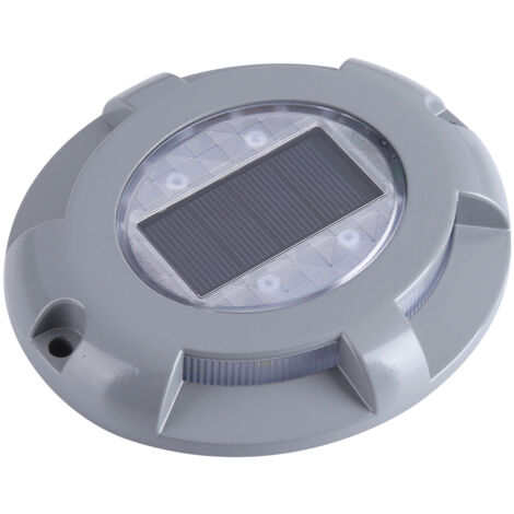 Lampe de chemin/allée étanche à LED solaire en aluminium moulé, blanc chaud (1/3)