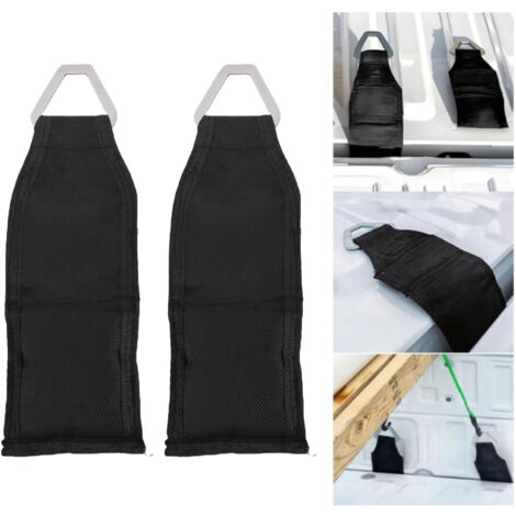 Lot de 2 ancrages de hayon pour plateau de camion, compatibles avec la plupart des plateaux de camion. Fixation sécurisée par sangles à cliquet. (1/5)
