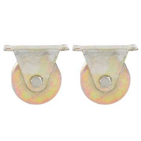 2 galets de roulement en acier de 80 mm de diamètre pour porte coulissante. (1/5)