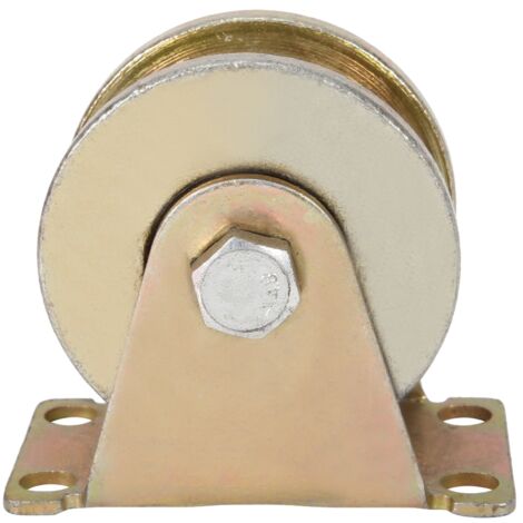 Poulie de rechange en acier de type H pour porte coulissante, diamètre 80 mm. (1/5)