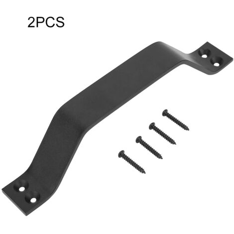 Poignée de porte en acier au carbone en forme d'arche, bouton de tiroir d'armoire (lot de 2) (1/5)